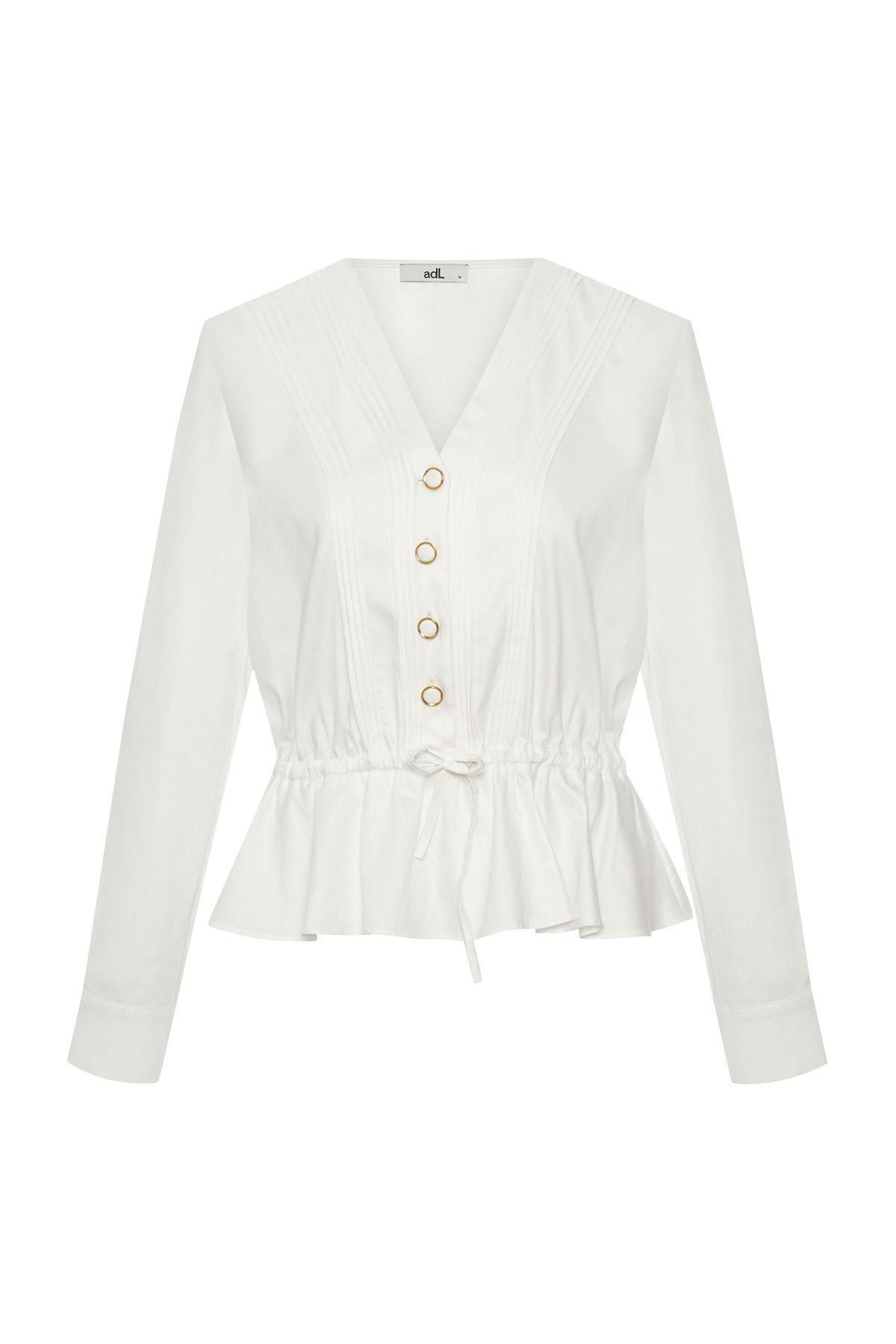 Nervürlü Uzun Kol Düğmeli Gömlek Nervürlü Uzun Kol Düğmeli Gömlek