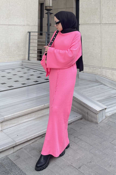 Yarasa Kol Triko Elbise Yarasa Kol Triko Elbise