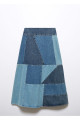 Patchwork Denim Etek Patchwork Denim Etek