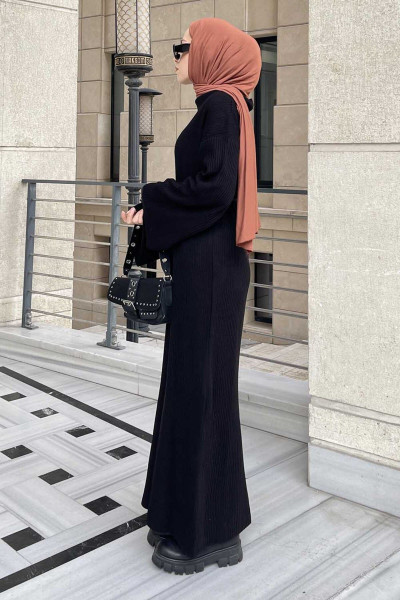 Yarasa Kol Triko Elbise Yarasa Kol Triko Elbise