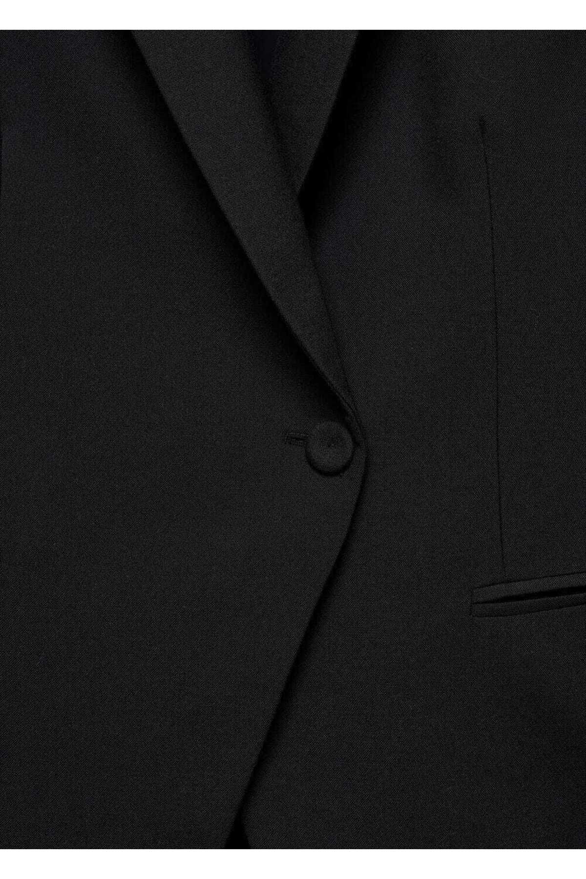 Regular Kesim Yünlü Blazer Ceket Regular Kesim Yünlü Blazer Ceket