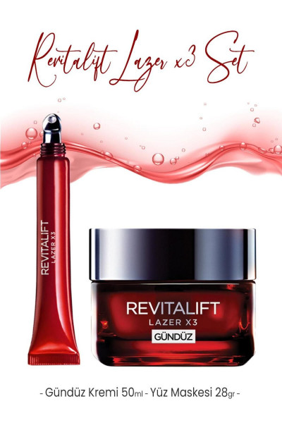 Loreal Paris Revitalift Lazer X3 Yaşlanma Karşıtı Gündüz ve Göz Kremi Loreal Paris Revitalift Lazer X3 Yaşlanma Karşıtı Gündüz ve Göz Kremi