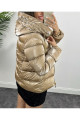 Parlak Puffer Mont Taş Parlak Puffer Mont Taş
