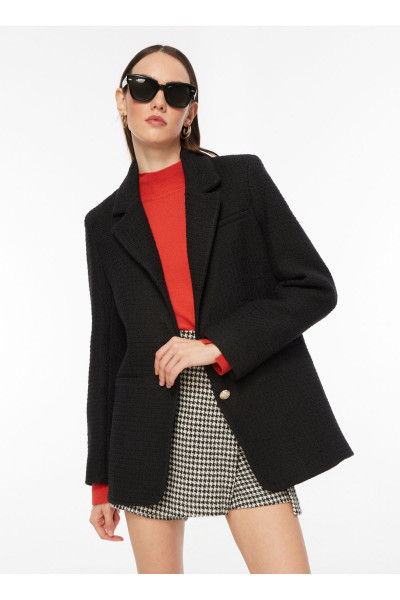 Siyah Kadın Blazer PBF3W-CKT-002-CH Siyah Kadın Blazer PBF3W-CKT-002-CH