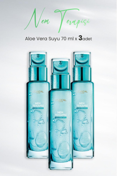 Nem Terapisi Aloe Vera Suyu Normalden Karmaya Ciltler 70 ml X 3 Adet Nem Terapisi Aloe Vera Suyu Normalden Karmaya Ciltler 70 ml X 3 Adet