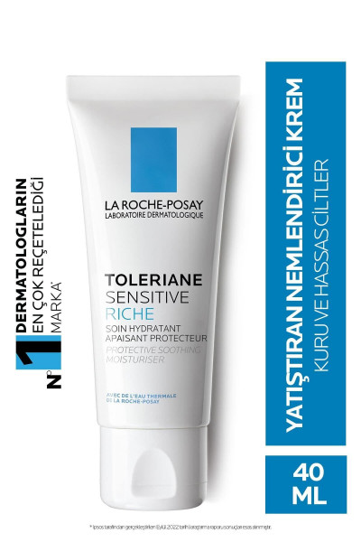Kuru ve Hassas Ciltler için Yatıştırıcı Nemlendirici Toleriane Sensitive Riche Krem 40 Ml Kuru ve Hassas Ciltler için Yatıştırıcı Nemlendirici Toleriane Sensitive Riche Krem 40 Ml