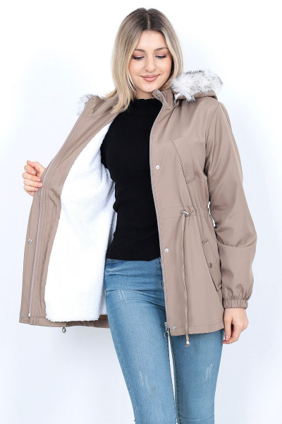 TRENÇ Giy Çık. Peluşlu İçi Peluşlu Mont Su İtici Özelliği TRENÇ Giy Çık. Peluşlu İçi Peluşlu Mont Su İtici Özelliği