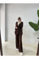Kimono Triko Takım Kahverengi Kimono Triko Takım Kahverengi