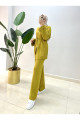 Kimono Triko Takım Yağ Yeşili Kimono Triko Takım Yağ Yeşili
