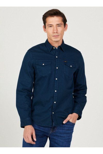 Regular Fit Lacivert Erkek Gömlek L232380410 Uzun Kollu Gömlek