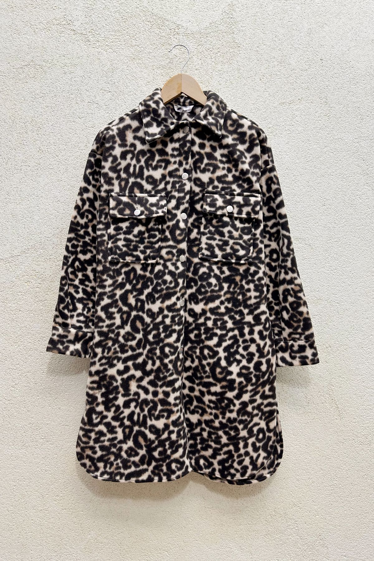 Polar Ceket Leopar Desen Polar Ceket Leopar Desen