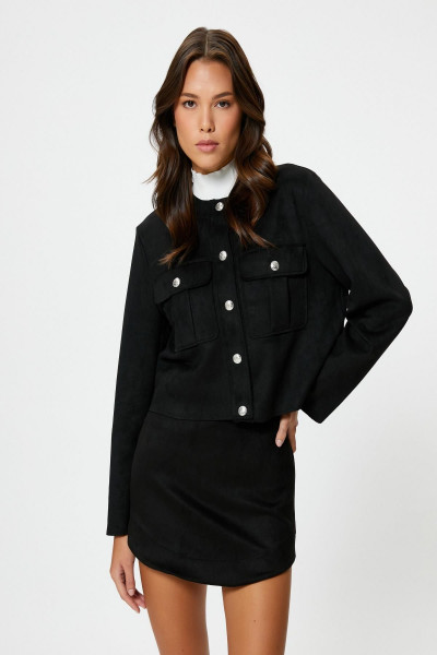 Kadın Siyah Ceket Kadın Siyah Ceket