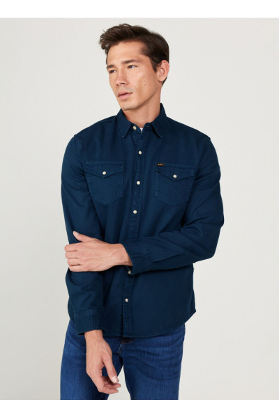 Regular Fit Lacivert Erkek Gömlek L232380410 Uzun Kollu Gömlek
