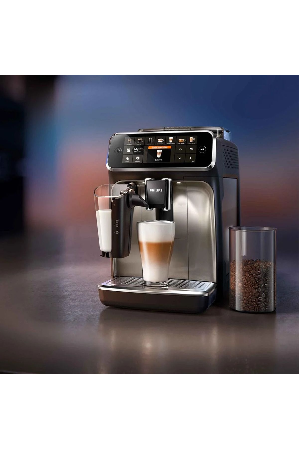 LatteGo , süt çözümü TFT ekran , 12 farklı kahve 5400 TAM OTOMATİK ESPRESSO-LATTE MAKİNESİ LatteGo , süt çözümü TFT ekran , 12 farklı kahve 5400 TAM OTOMATİK ESPRESSO-LATTE MAKİNESİ