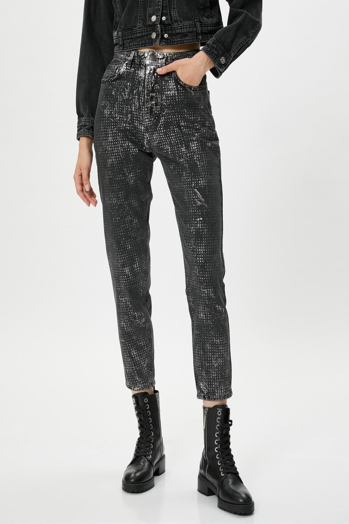 Kadın Siyah Jeans Kadın Siyah Jeans