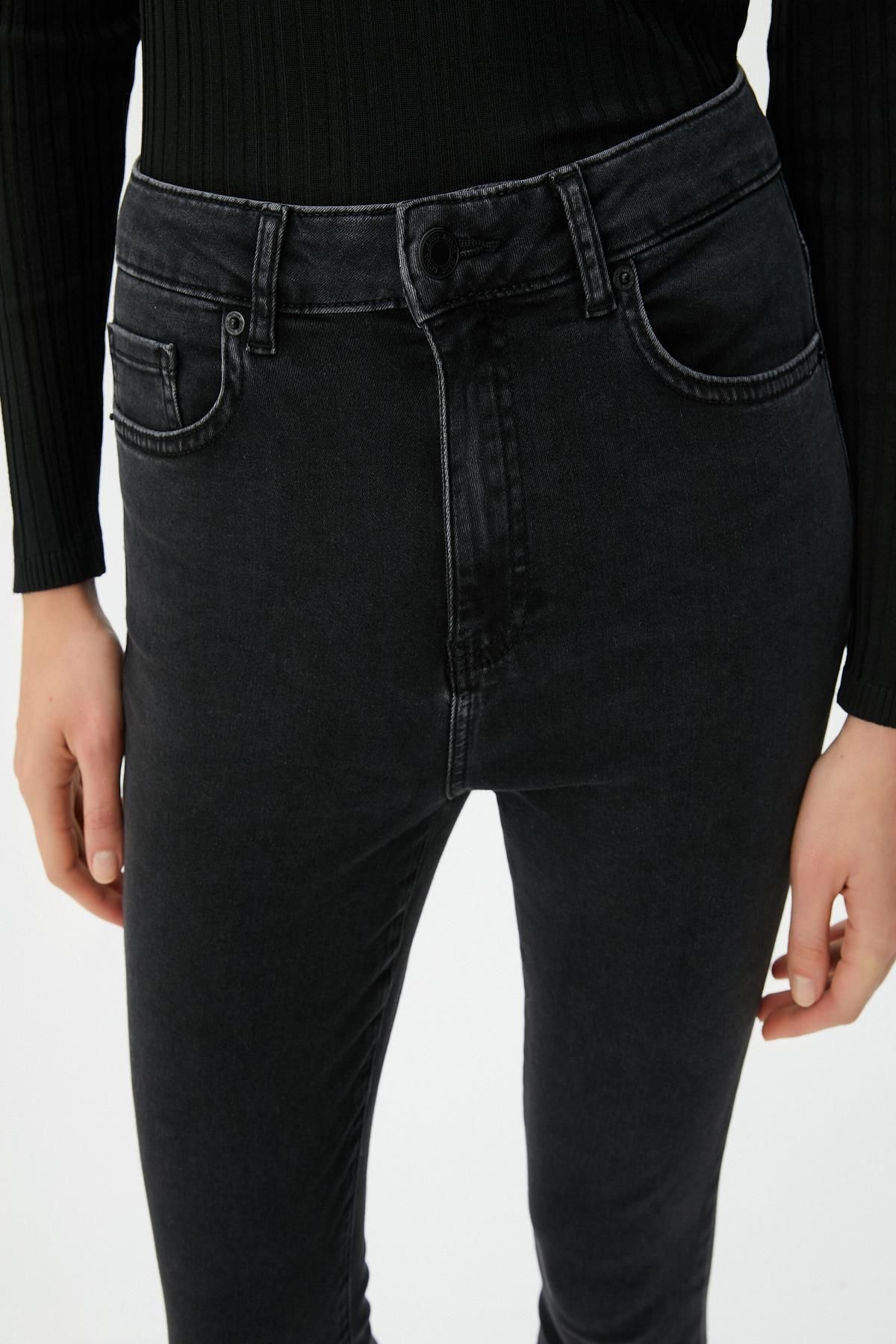 Kadın Siyah Jeans Kadın Siyah Jeans