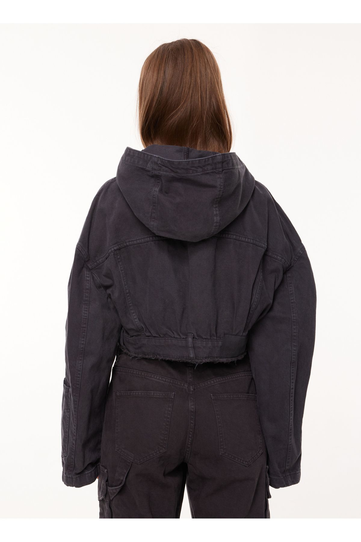 Siyah Kadın Denim Ceket A0512 Siyah Kadın Denim Ceket A0512