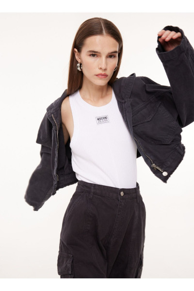 Siyah Kadın Denim Ceket A0512 Siyah Kadın Denim Ceket A0512