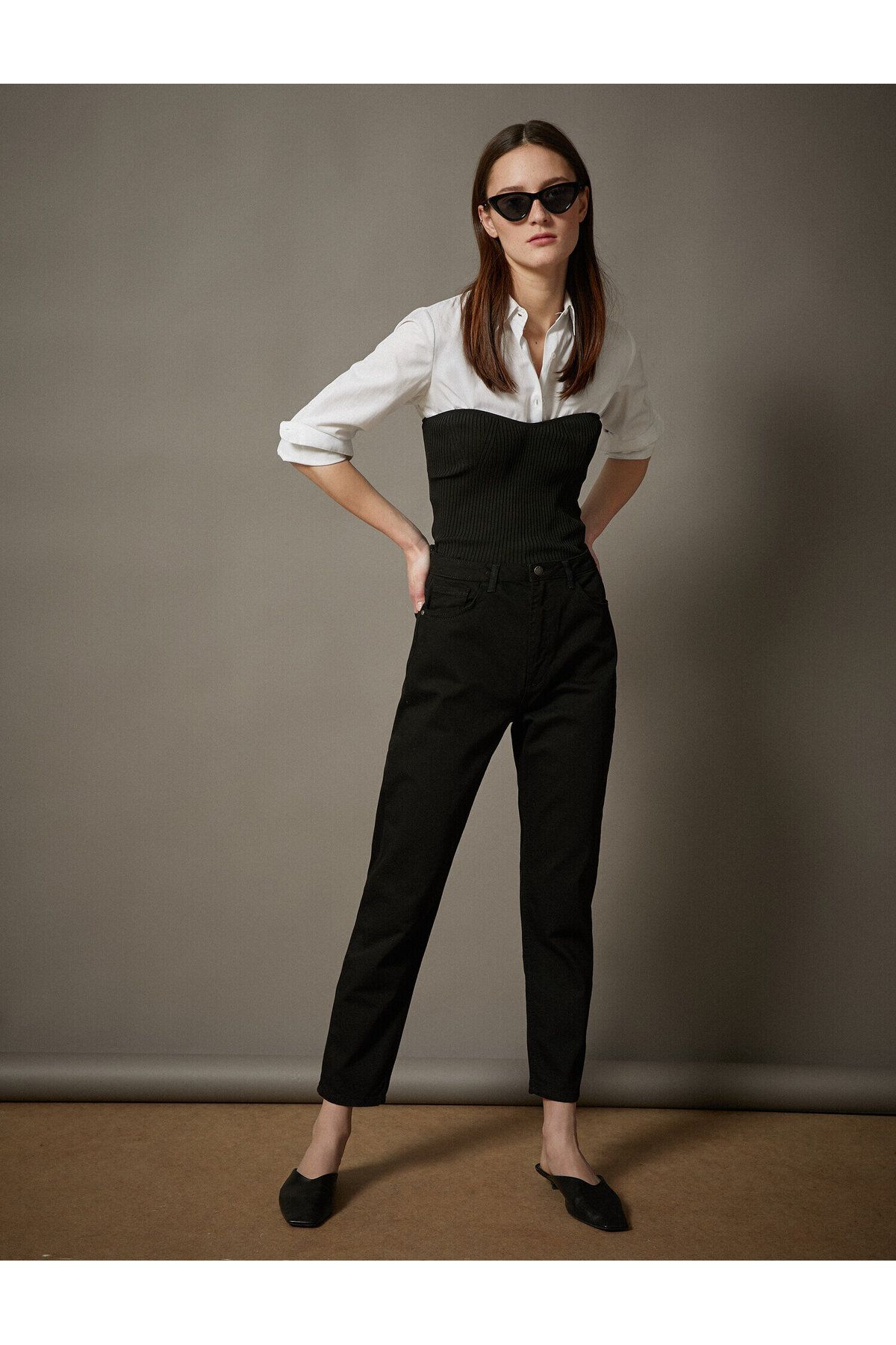 Kadın Siyah Jean Pantolon 1KAK47463MD Kadın Siyah Jean Pantolon 1KAK47463MD