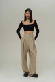 Mai Collection Carmen Kadın Palazzo Olive Green Pantolon Mai Collection Carmen Kadın Palazzo Olive Green Pantolon