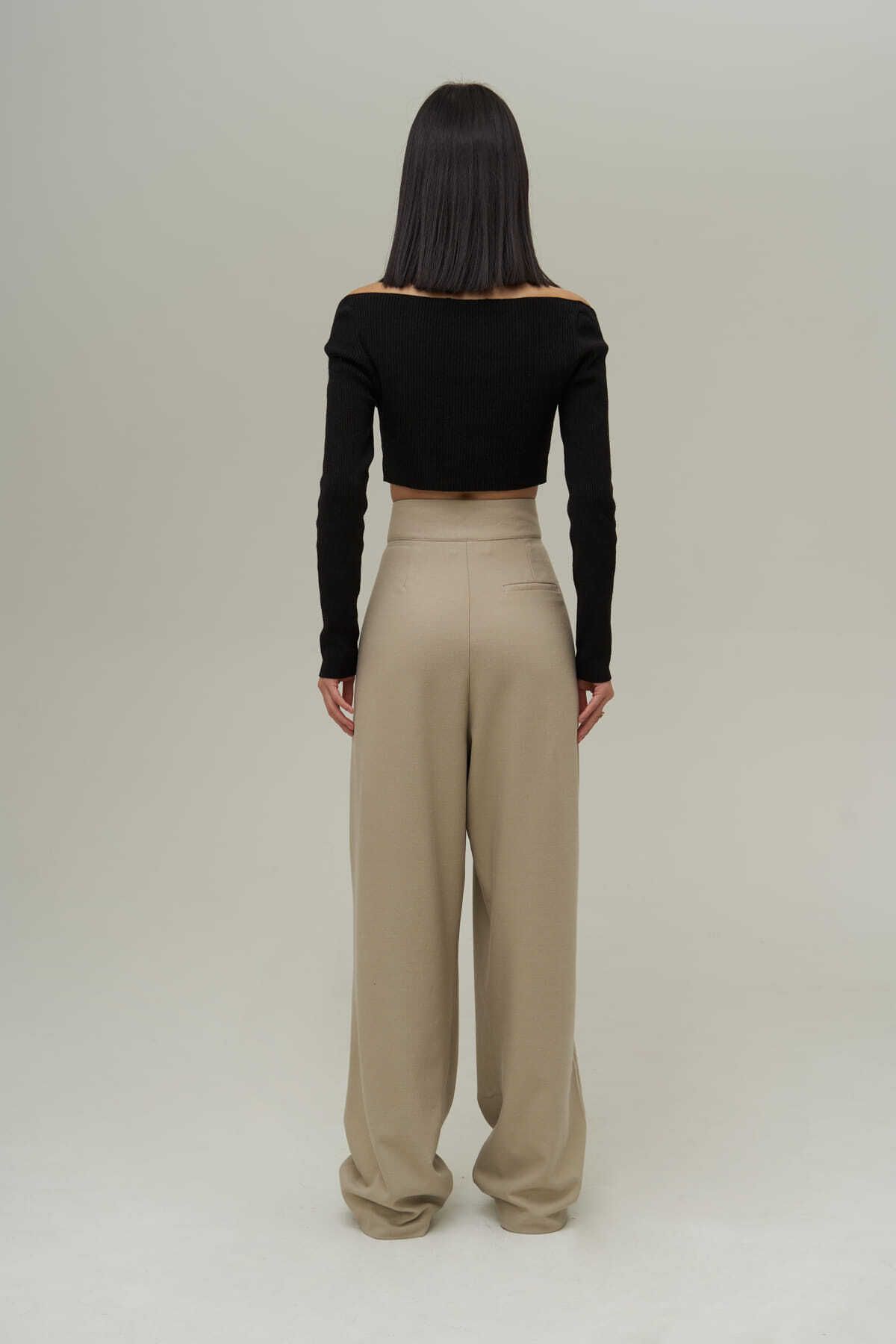 Mai Collection Carmen Kadın Palazzo Olive Green Pantolon Mai Collection Carmen Kadın Palazzo Olive Green Pantolon