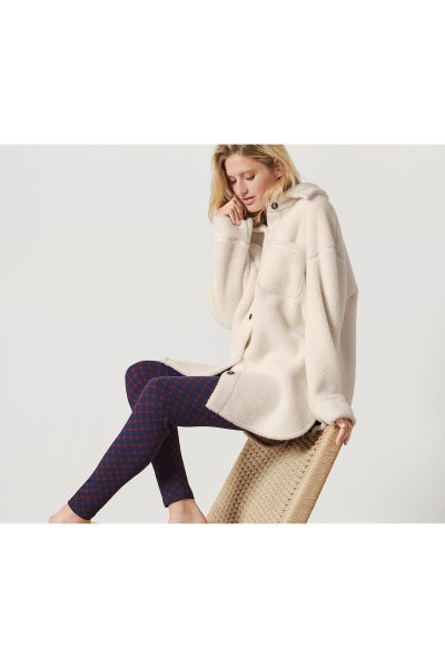 Pelüş Ceket, Krem Rengi