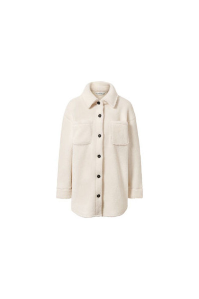 Pelüş Ceket, Krem Rengi Pelüş Ceket, Krem Rengi