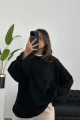 Pinterest Model Kadın Bol Kesim Geniş Kol Örgü Ttriko Sıfır Yaka Orta Boy Yumuşak Kazak Oversize Pinterest Model Kadın Bol Kesim Geniş Kol Örgü Ttriko Sıfır Yaka Orta Boy Yumuşak Kazak Oversize