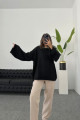 Pinterest Model Kadın Bol Kesim Geniş Kol Örgü Ttriko Sıfır Yaka Orta Boy Yumuşak Kazak Oversize Pinterest Model Kadın Bol Kesim Geniş Kol Örgü Ttriko Sıfır Yaka Orta Boy Yumuşak Kazak Oversize
