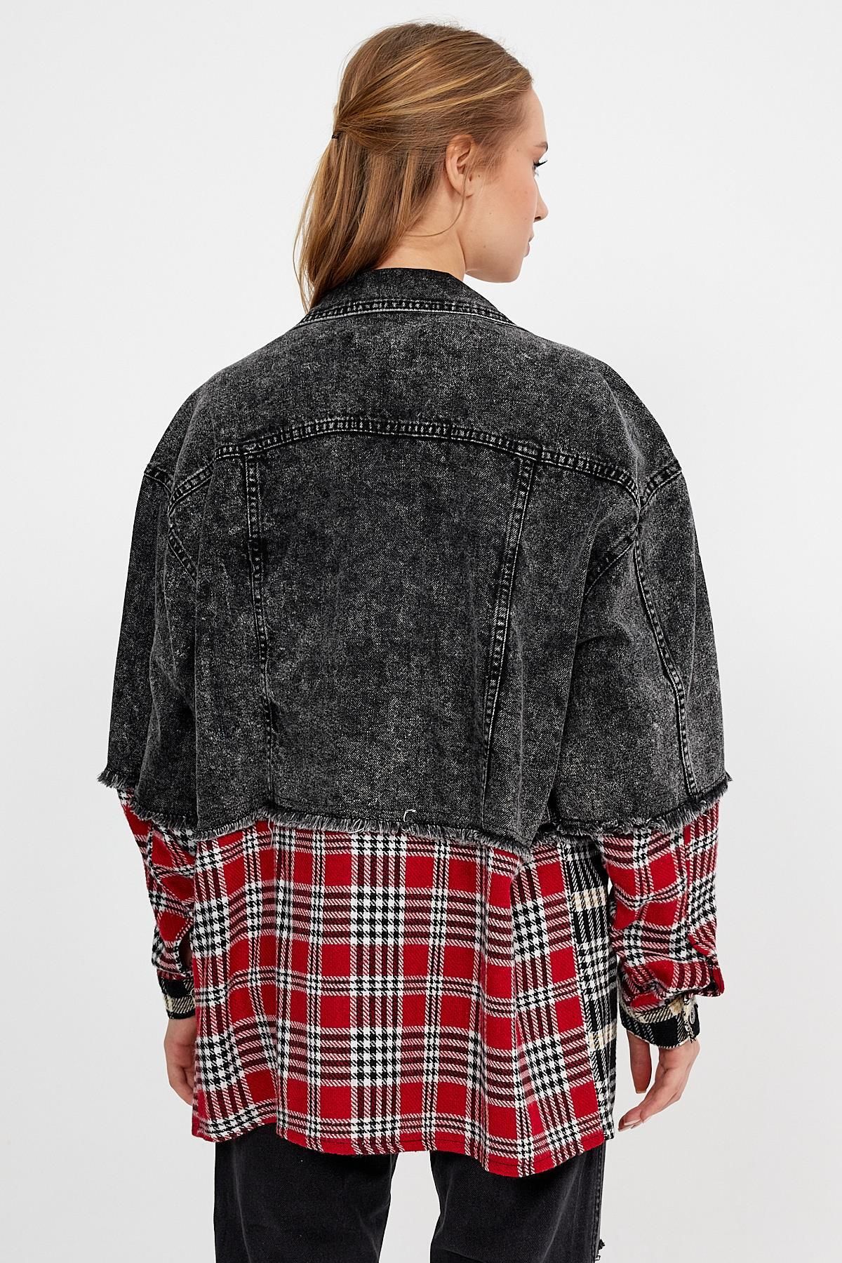 ÖZEL KOLEKSİYON GARNİLİ DENİM CEKET (AG-3020) ÖZEL KOLEKSİYON GARNİLİ DENİM CEKET (AG-3020)