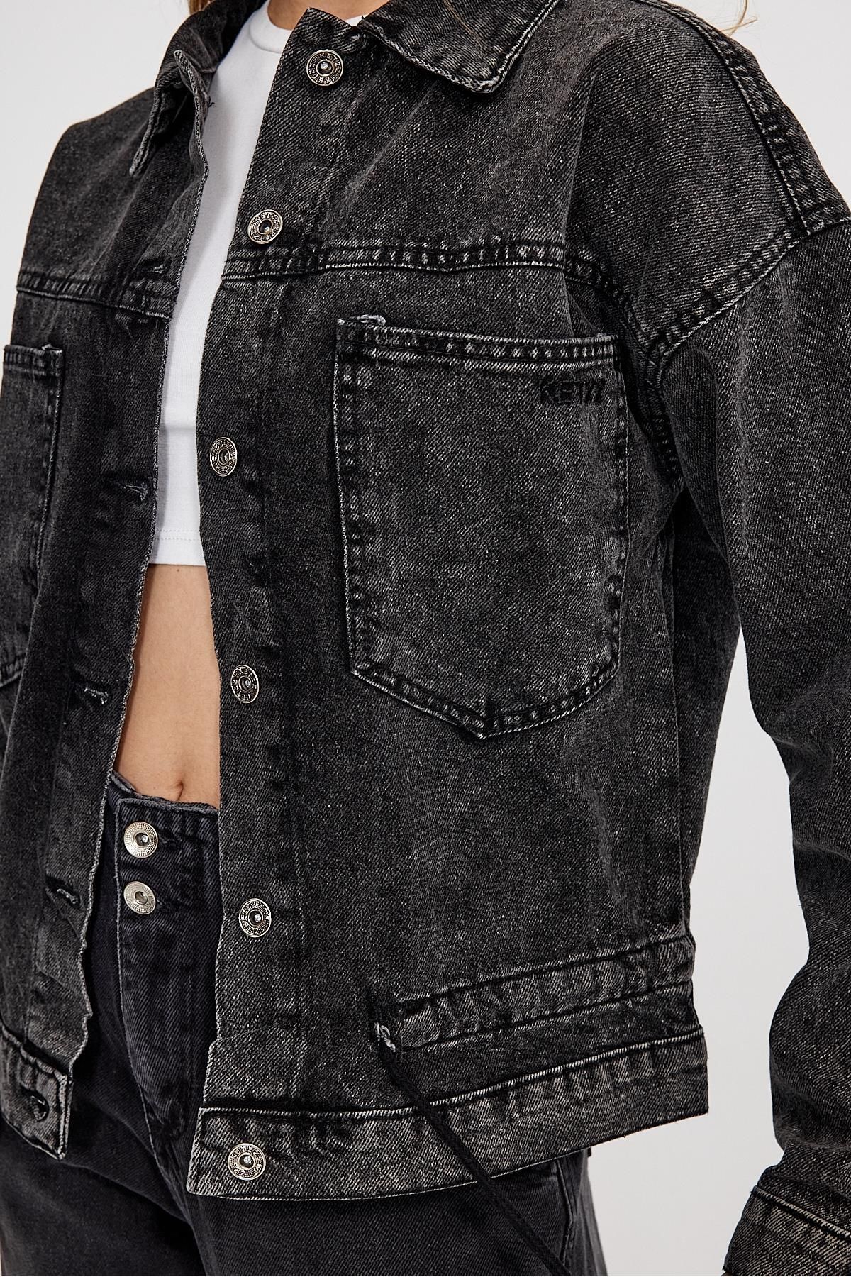 ÖZEL KOLEKSİYON BAĞLAMA DETAYLI DENİM CEKET (AG-3006) ÖZEL KOLEKSİYON BAĞLAMA DETAYLI DENİM CEKET (AG-3006)