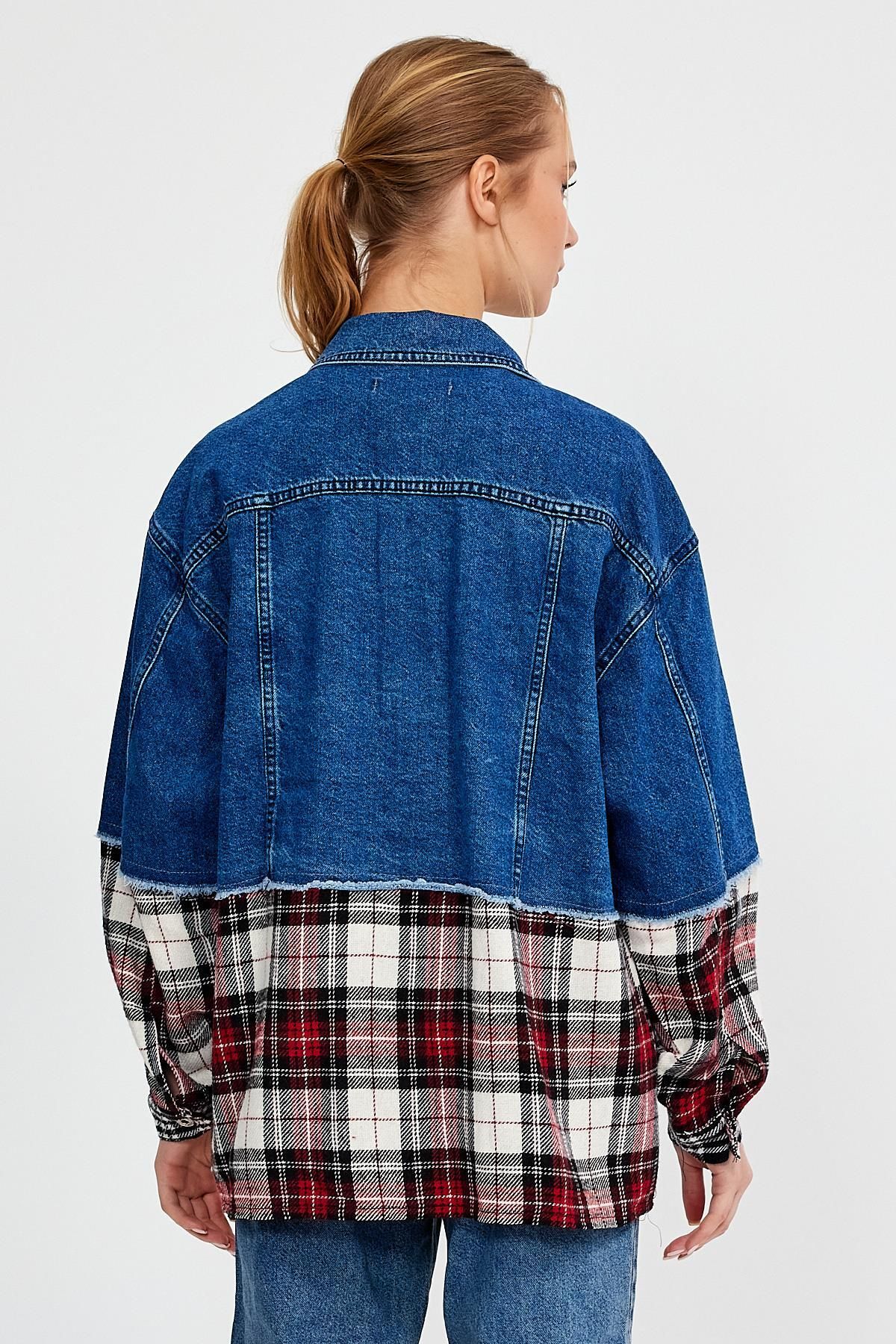 ÖZEL KOLEKSİYON GARNİLİ DENİM CEKET (AG-3020) ÖZEL KOLEKSİYON GARNİLİ DENİM CEKET (AG-3020)