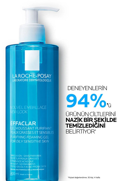 EFFACLAR YAĞLI VE AKNE EĞİLİMLİ CİLTLER İÇİN YIKAMA JELİ 400 ML EFFACLAR YAĞLI VE AKNE EĞİLİMLİ CİLTLER İÇİN YIKAMA JELİ 400 ML