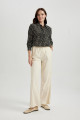 Loose Fit Desenli Uzun Kollu Gömlek Tunik T0609az23au