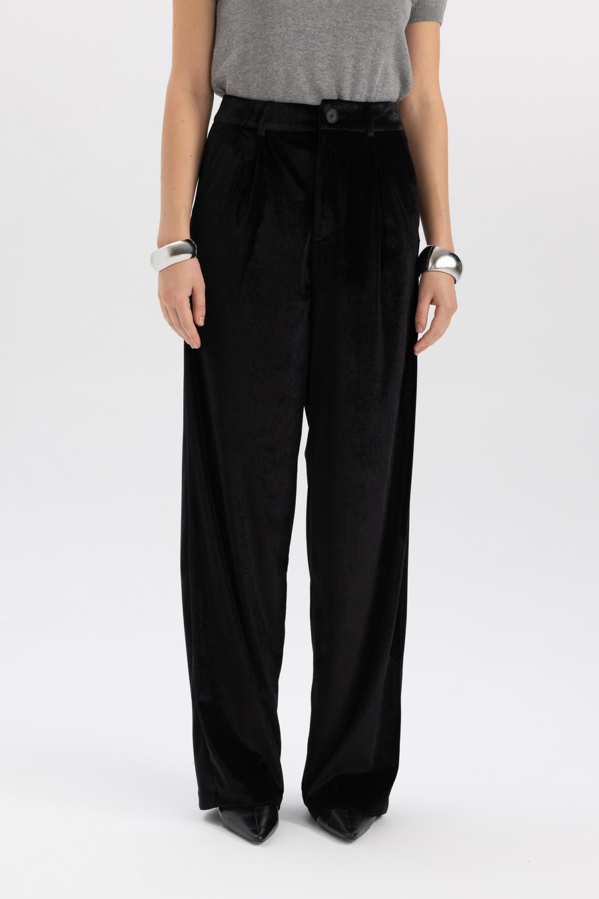 Wide Leg Yüksek Bel Geniş Paça Uzun Boy Kadife Pantolon B4881ax23wn Wide Leg Yüksek Bel Geniş Paça Uzun Boy Kadife Pantolon B4881ax23wn