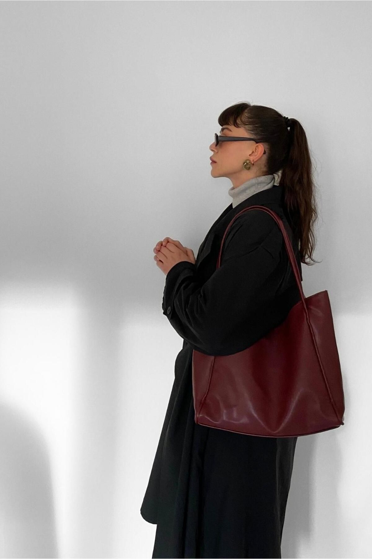 Nou Çift Saplı Shopper Çanta Nou Çift Saplı Shopper Çanta
