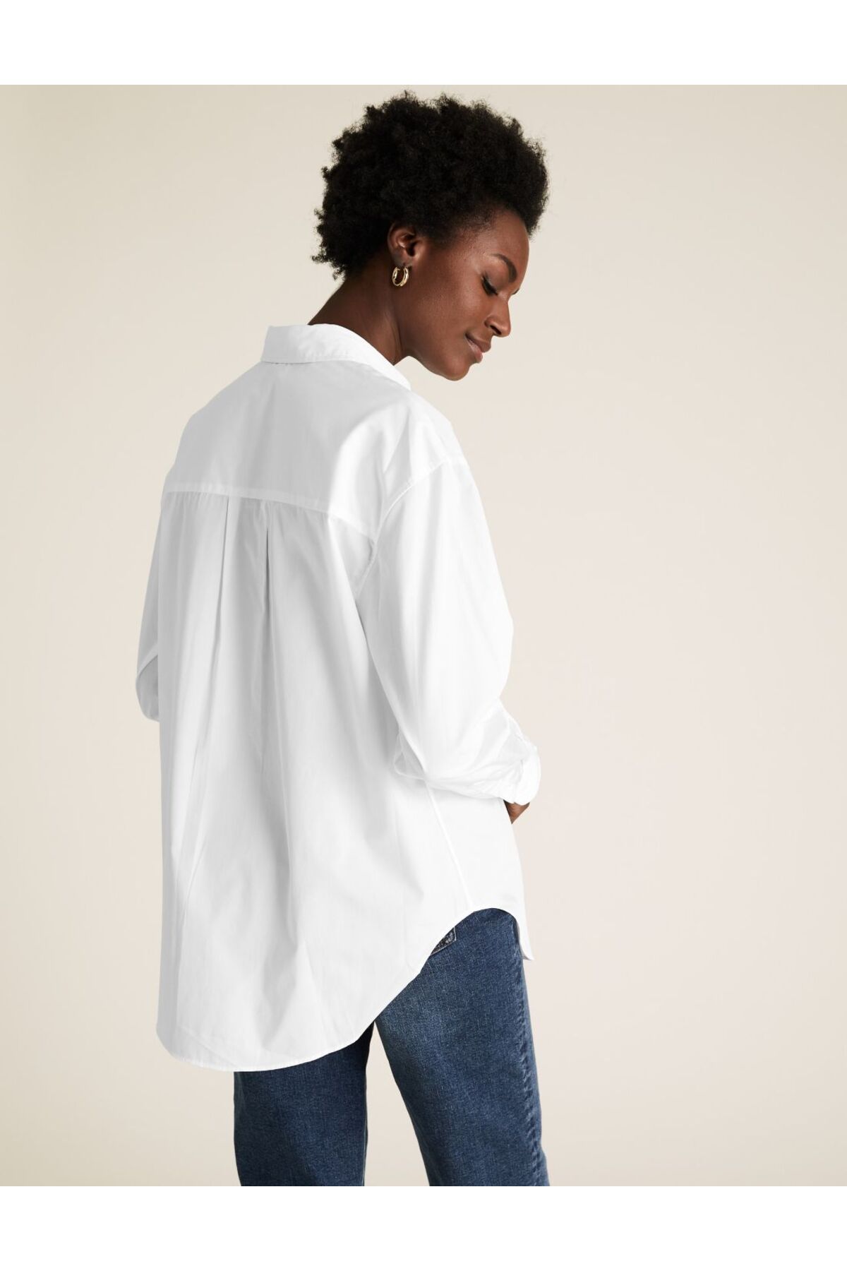 Pamuklu Oversize Gömlek Pamuklu Oversize Gömlek