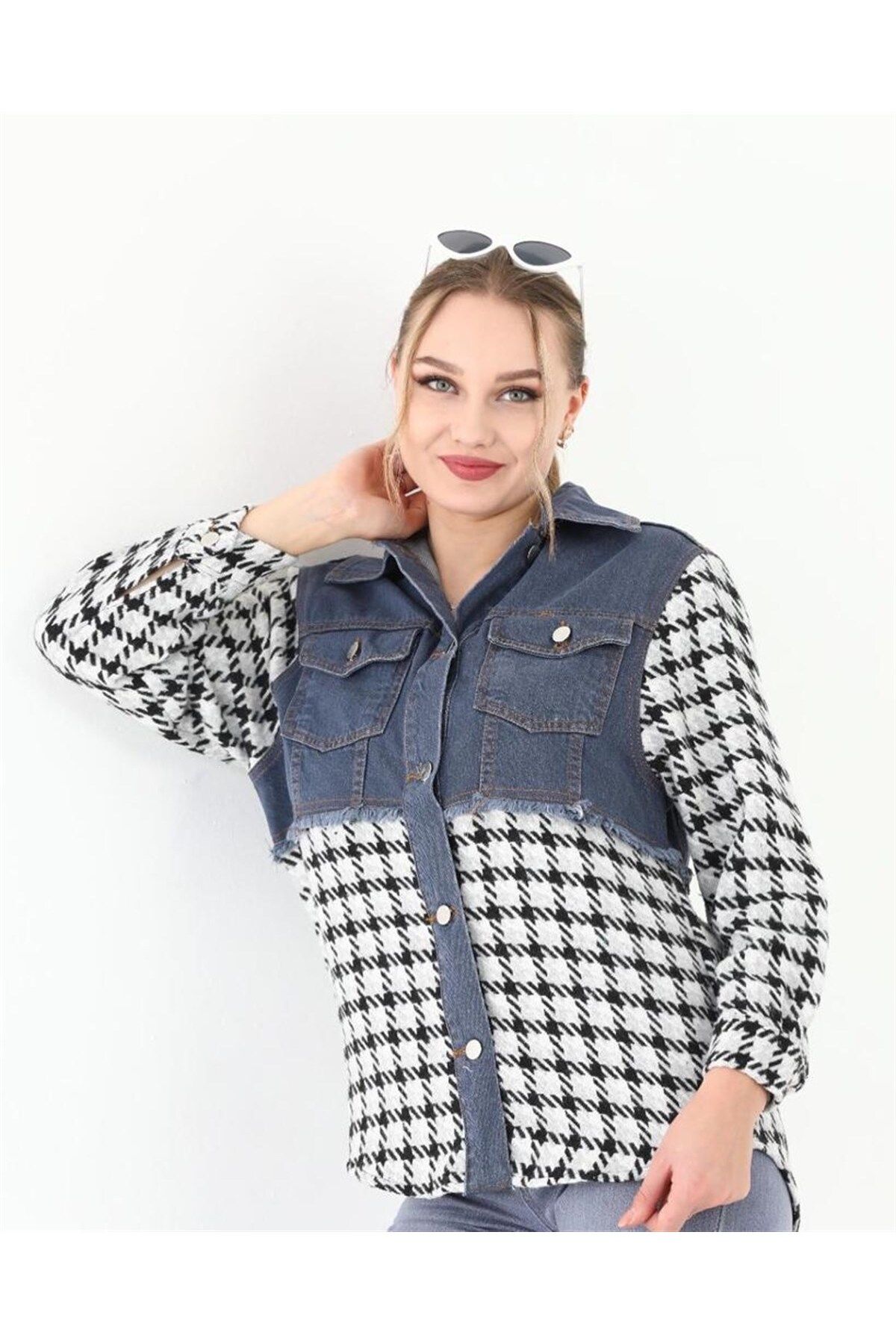 Kadın Yeni Model Kot Ceket 13386 Kadın Yeni Model Kot Ceket 13386