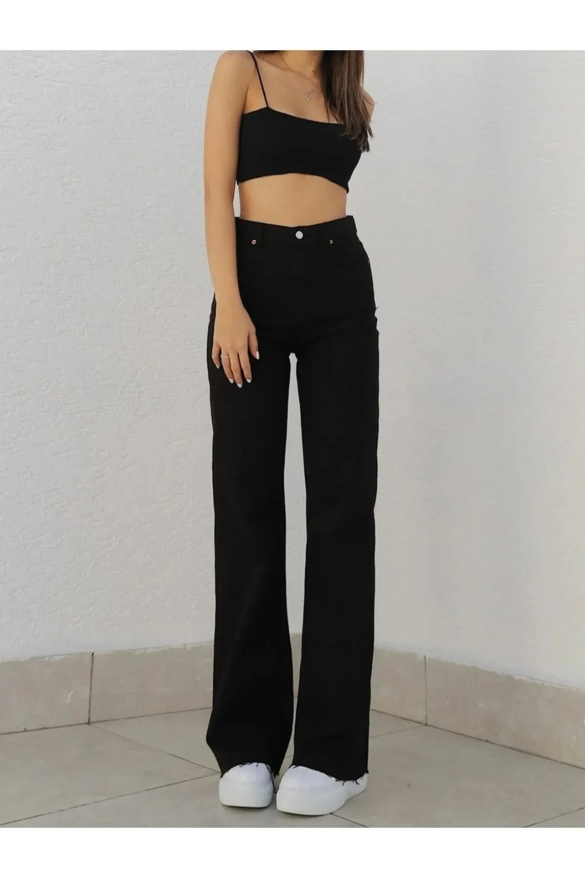 Lewaldi Ram Likralı 90's Kadın Mavi Kar Süper Yüksek Bel Salaş Paça Denim Kot Palazzo Pantolon Lewaldi Ram Likralı 90's Kadın Mavi Kar Süper Yüksek Bel Salaş Paça Denim Kot Palazzo Pantolon