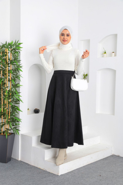 Kaşe Kloş Etek Kaşe Kloş Etek