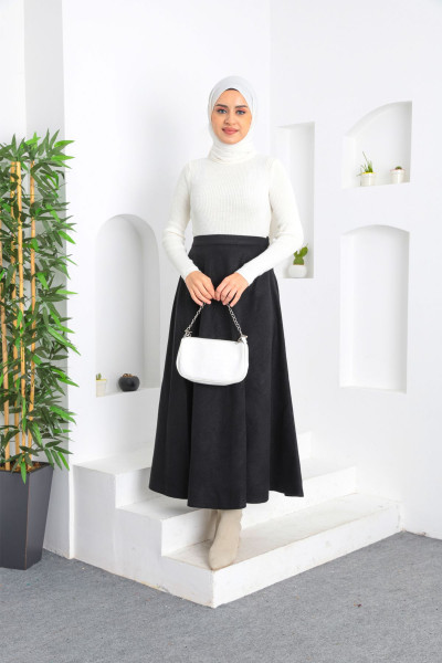 Kaşe Kloş Etek Kaşe Kloş Etek