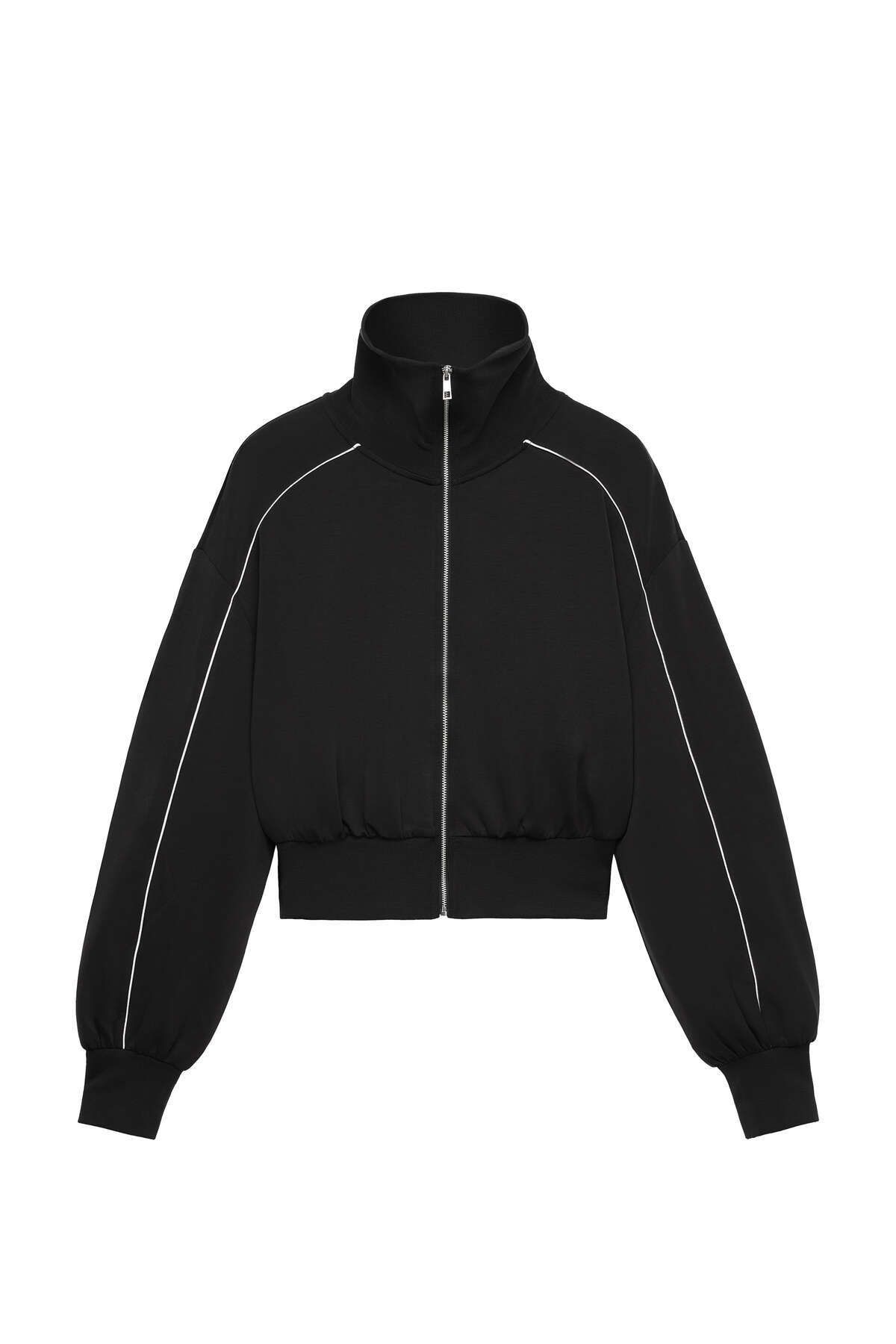 Modal içeren piping ceket Modal içeren piping ceket