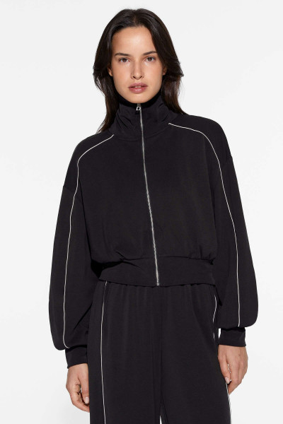 Modal içeren piping ceket Modal içeren piping ceket