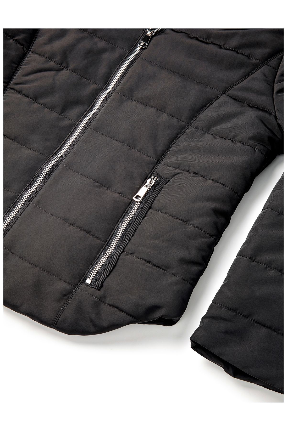 Suni kürklü kapitone mont Suni kürklü kapitone mont