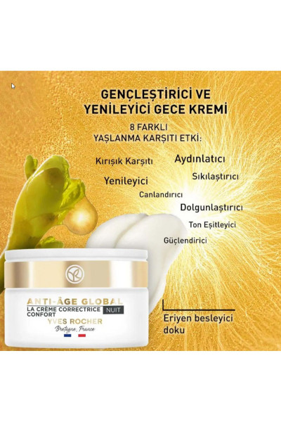 Gece Kremi - Yenileyici Yaşlanma Karşıtı Bitkisel Kök Hücre Bakımı / Anti-Age Global 50 ML Gece Kremi - Yenileyici Yaşlanma Karşıtı Bitkisel Kök Hücre Bakımı / Anti-Age Global 50 ML