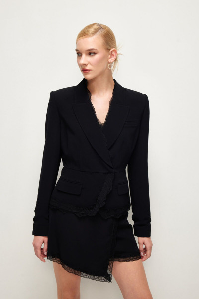 Night Zoom Dantel Detaylı Ceket
