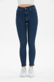 Lacivert Yüksek Bel Dar Paça Jeans Denim Kot Pantolon Lacivert Yüksek Bel Dar Paça Jeans Denim Kot Pantolon