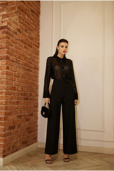 Payetli Simli Şifon Gömlek Payetli Simli Şifon Gömlek