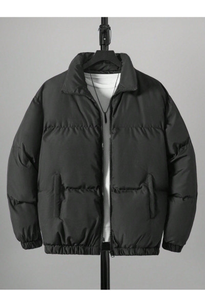 Unisex Oversize Siyah Waterproof Bomber Mont Unisex Oversize Siyah Waterproof Bomber Mont