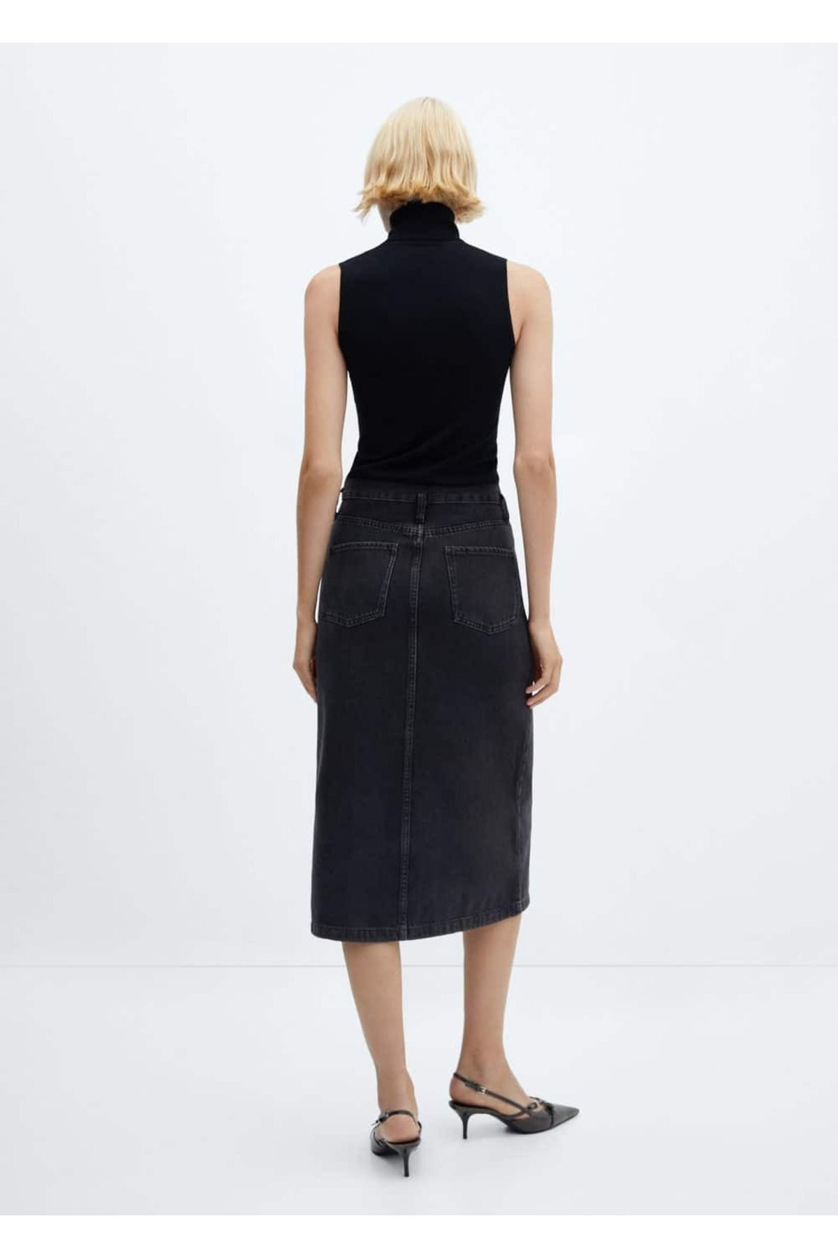 Midi denim etek Midi denim etek